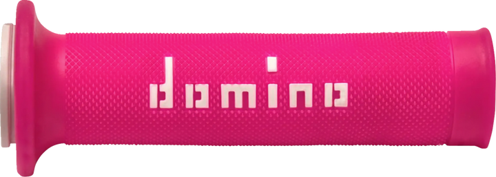 DOMINO MotoGP Dual-Compound Motorcycle Grips, Fuchsia/White, Part A01041C4643B7-0