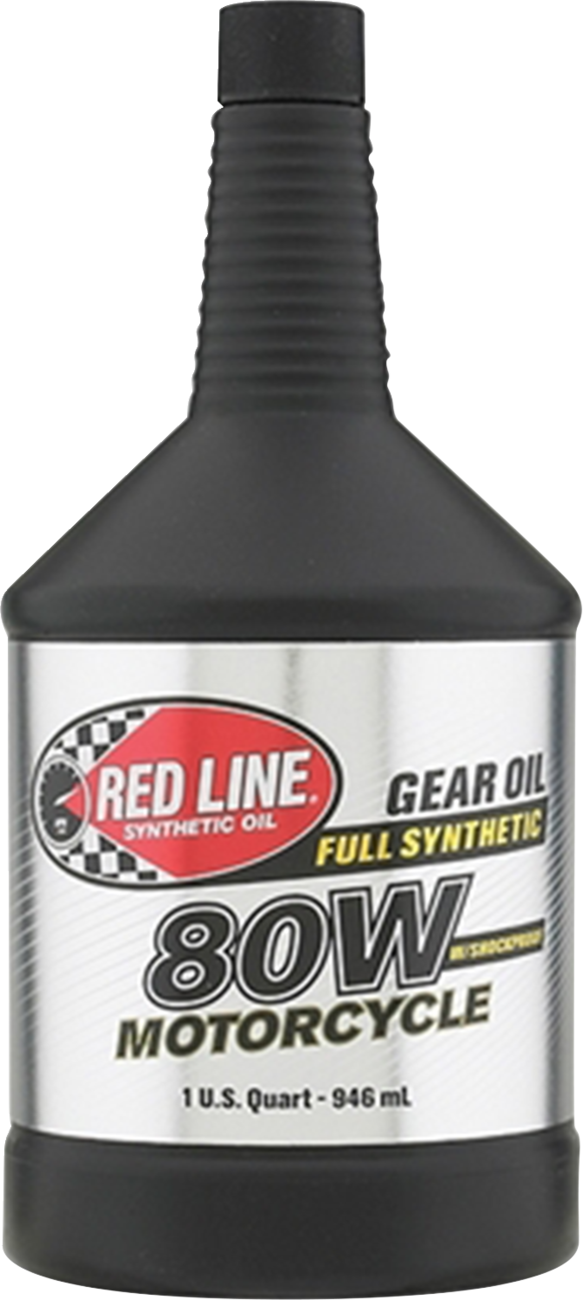 Red Line Motorcycle Gear Oil with Shockproof® - 80W - 1 US quart