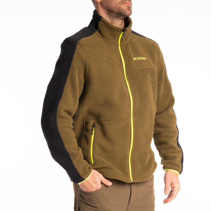 Teton Crest Fleece Jacket - Dark Olive - Black