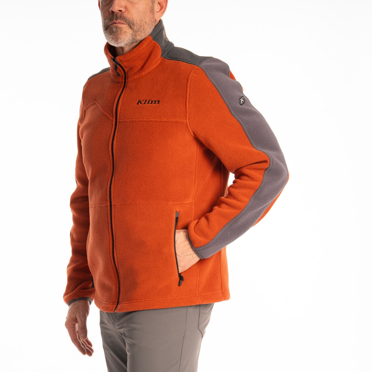 Teton Crest Fleece Jacket - Picante - Asphalt