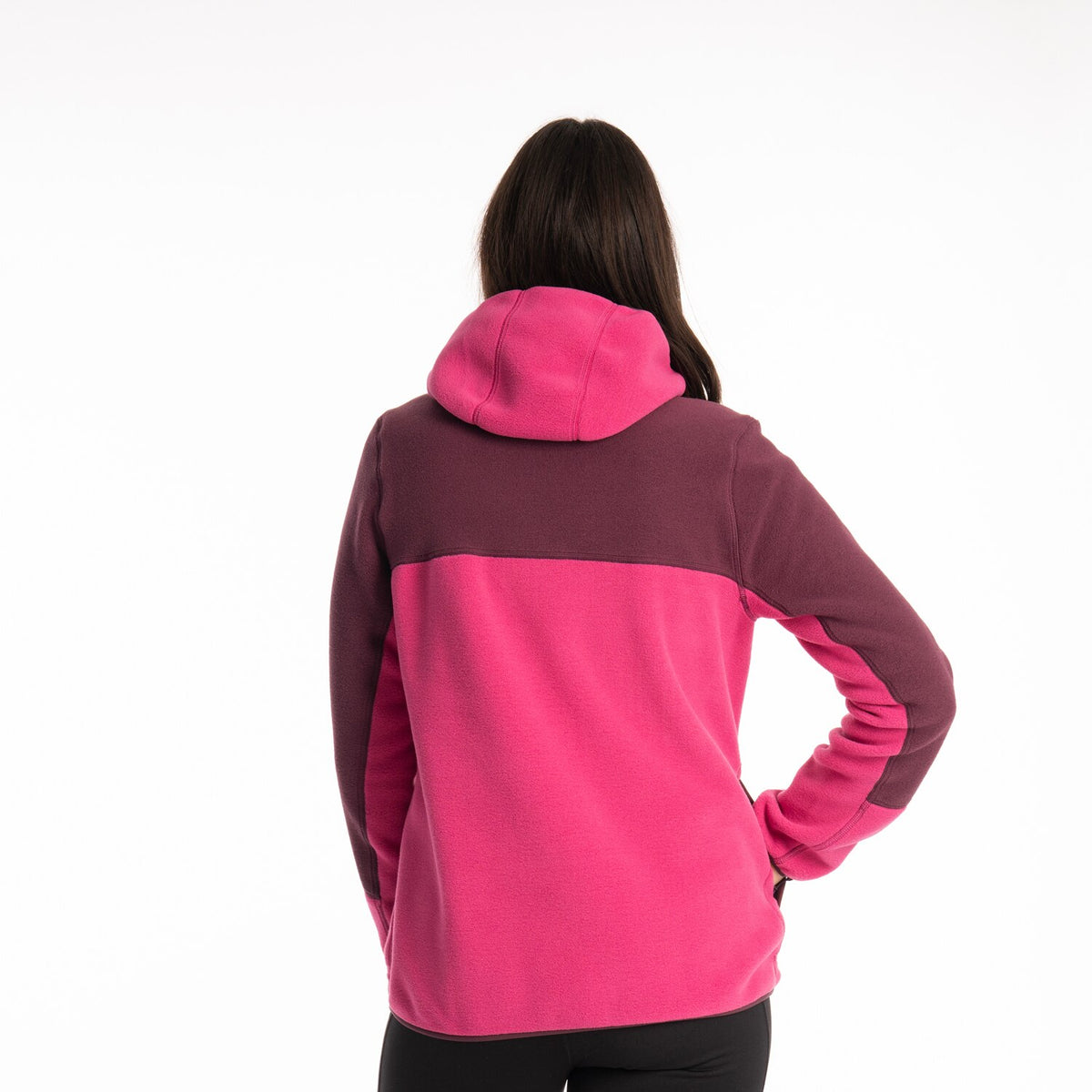 Klim Women's Darby Canyon Fleece Hoodie - Fuchsia Red - Italian Plum