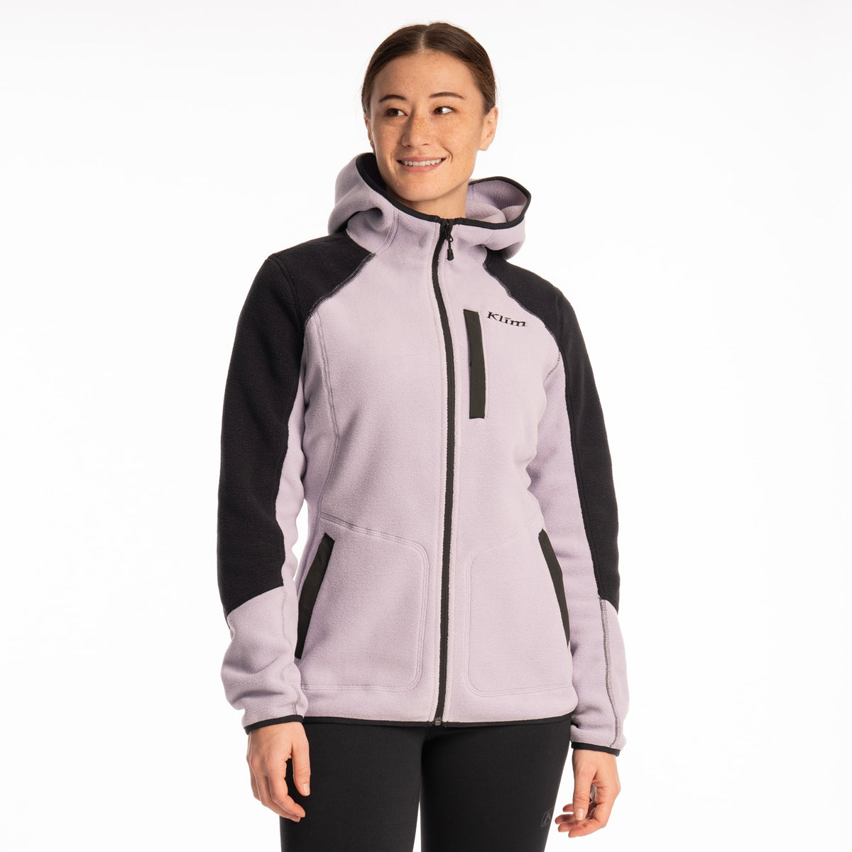 Klim Women's Darby Canyon Fleece Hoodie - Wisteria - Black
