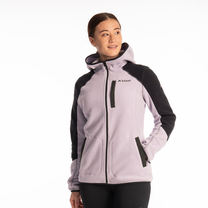 Klim Women's Darby Canyon Fleece Hoodie - Wisteria - Black