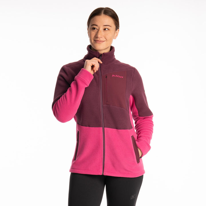 Darby Canyon Fleece Jacket - Fuchsia Red - Italian Plum