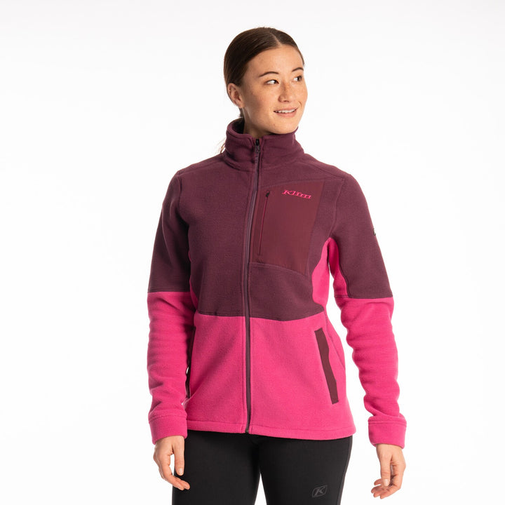Darby Canyon Fleece Jacket - Fuchsia Red - Italian Plum