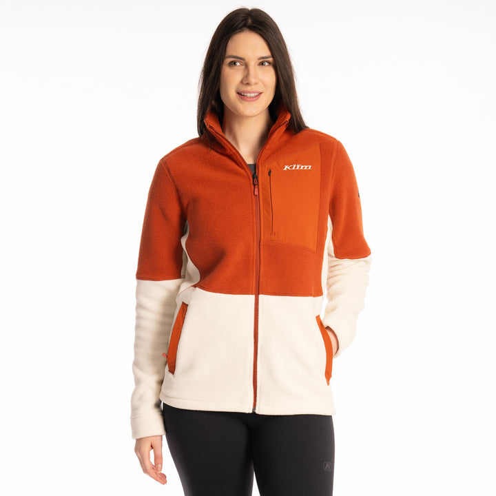 Darby Canyon Fleece Jacket - Papyrus - Picante