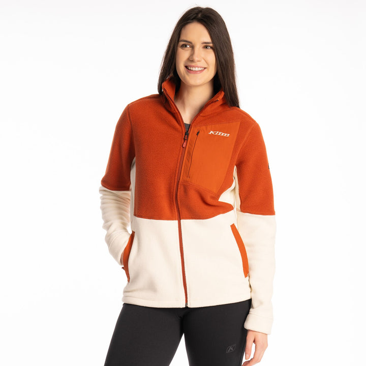 Darby Canyon Fleece Jacket - Papyrus - Picante
