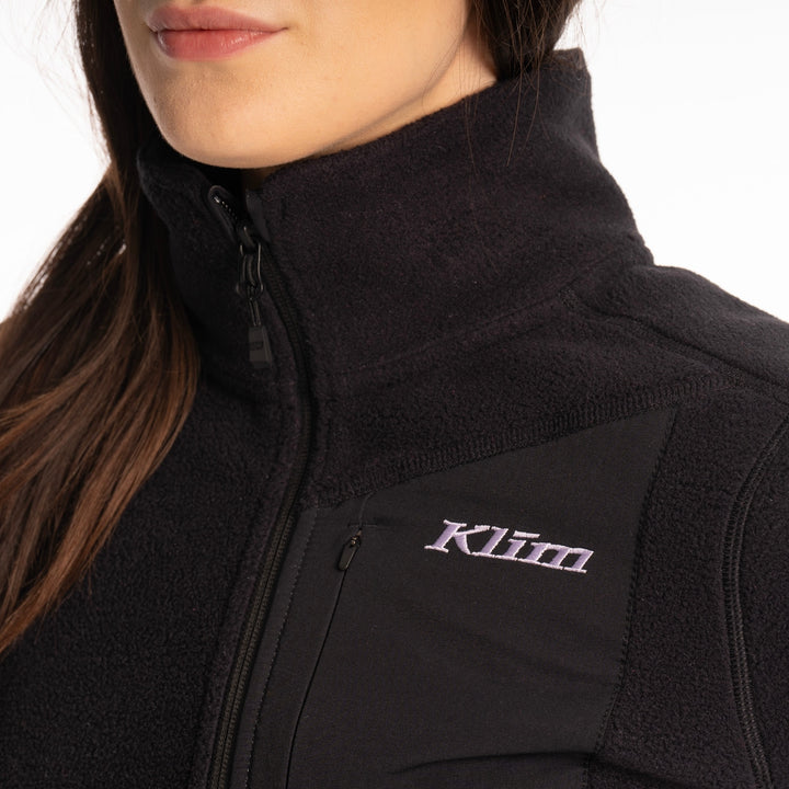 Darby Canyon Fleece Jacket - Wisteria - Black