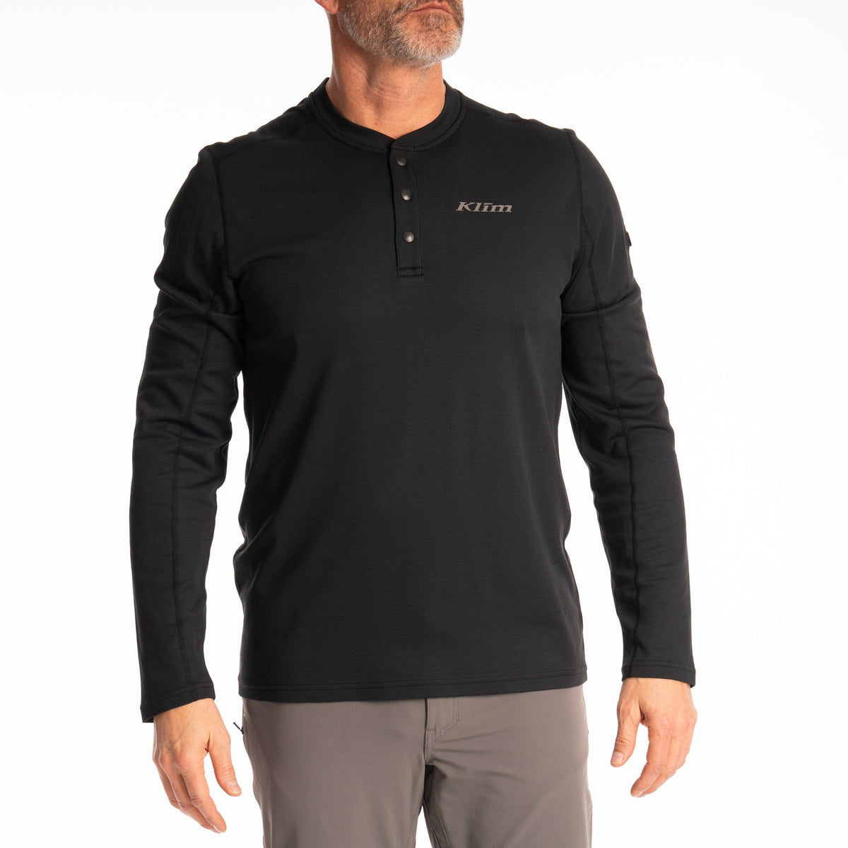 Klim Sidewinder Wool Long Sleeve Shirt - Black
