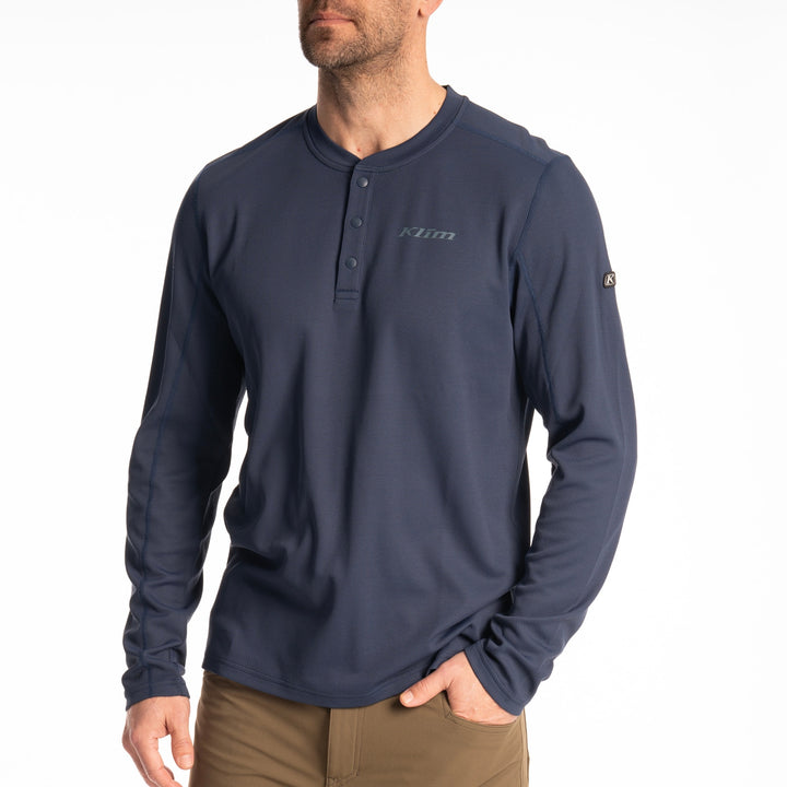 Klim Sidewinder Wool Long Sleeve Shirt - Dress Blues