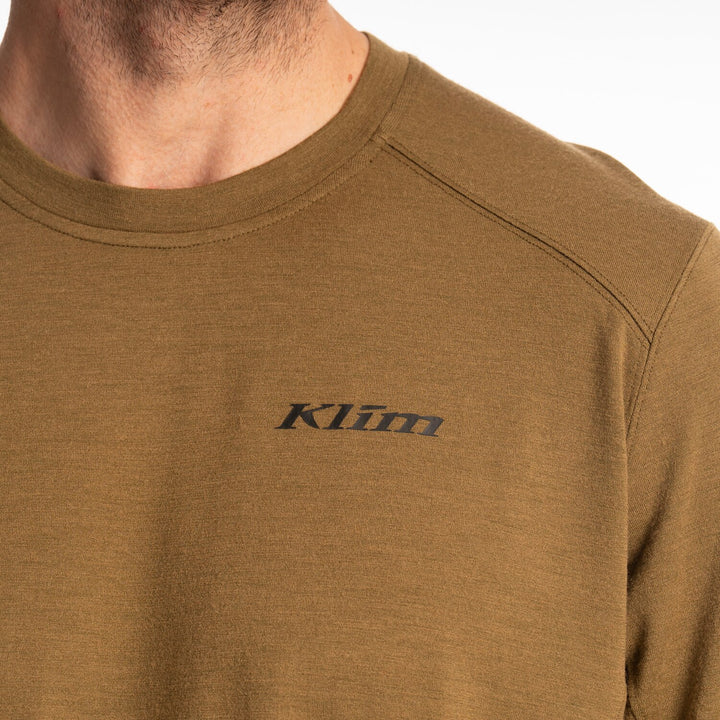 Klim Mesa Falls Wool Long Sleeve Shirt - Dark Olive