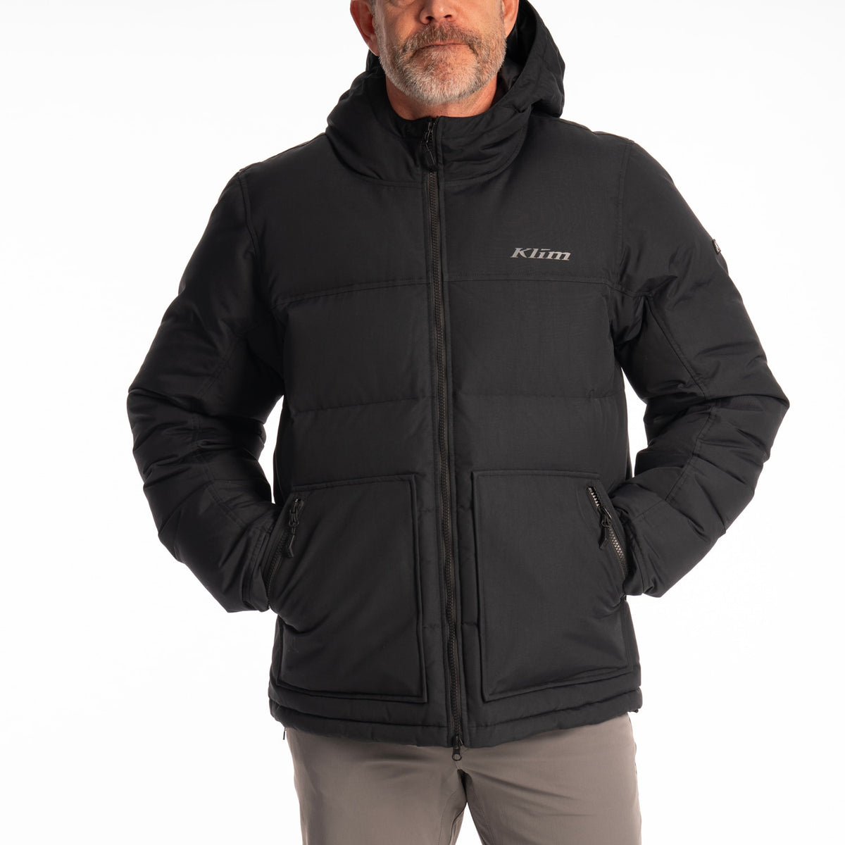 Klim Sawtooth Down Hooded Jacket - Black