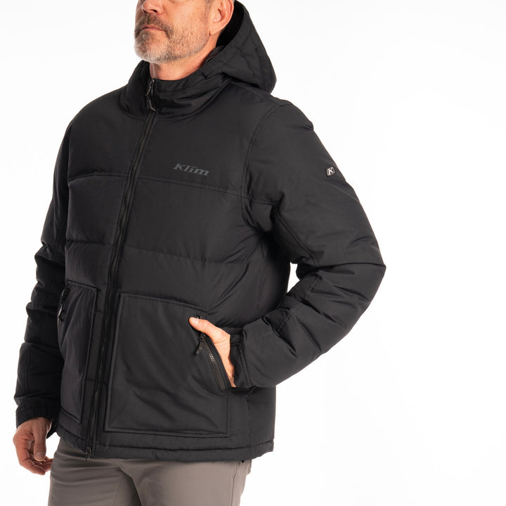 Klim Sawtooth Down Hooded Jacket - Black