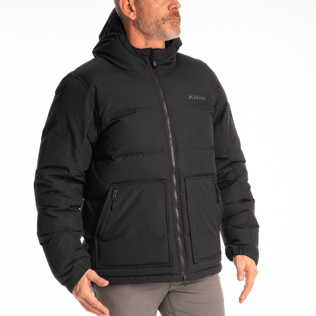 Klim Sawtooth Down Hooded Jacket - Black