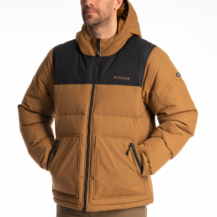 Klim Sawtooth Down Hooded Jacket - Breen - Black