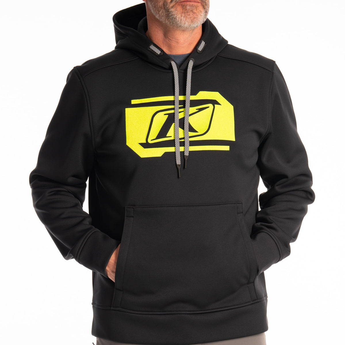 Klim Zone Pullover Hoodie - Black - Hi-Vis