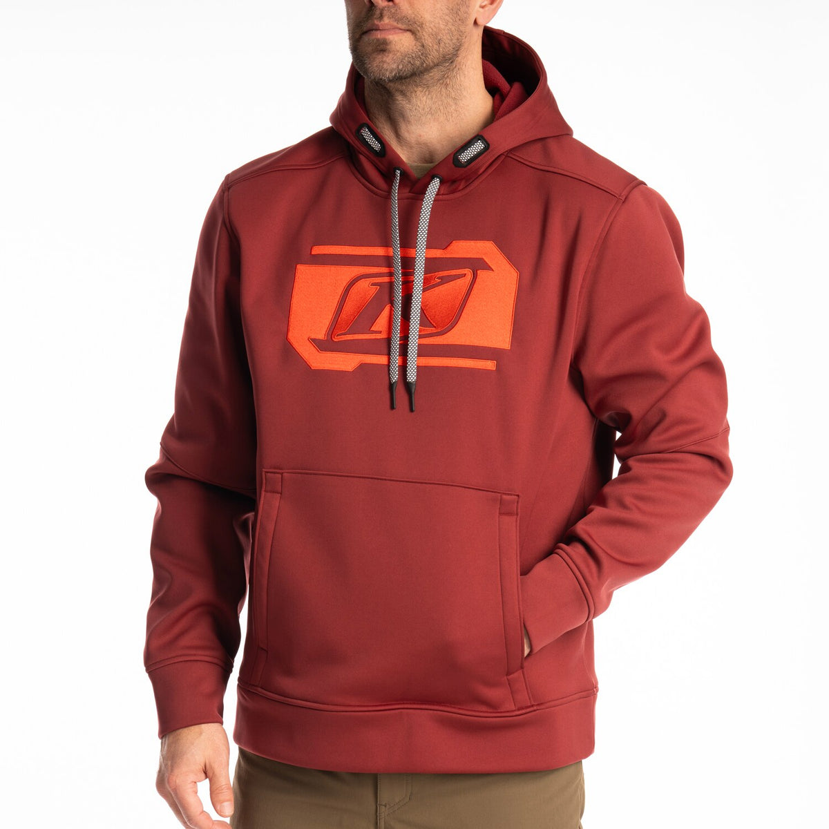 Klim Zone Pullover Hoodie - Cabernet - Fiery Red