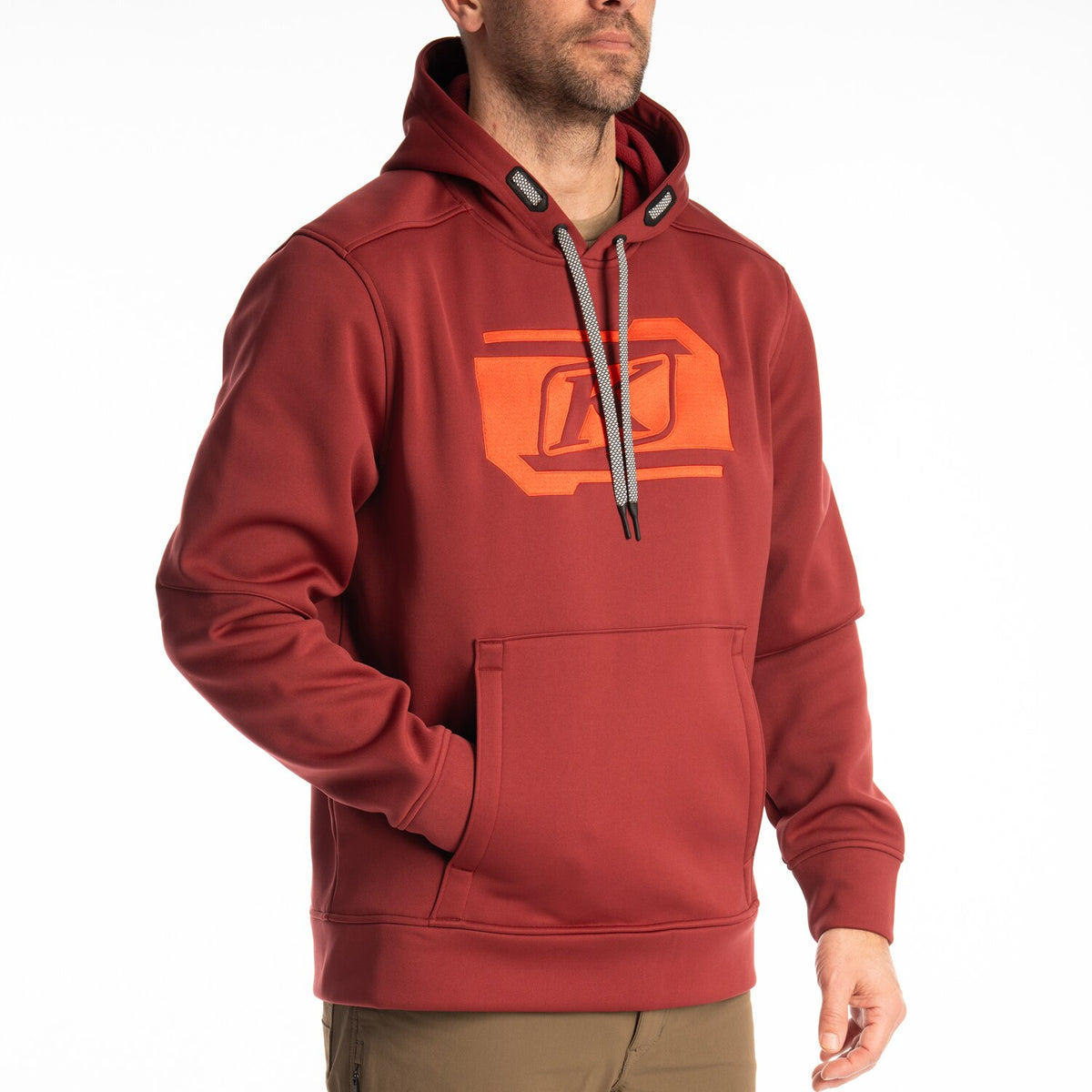 Klim Zone Pullover Hoodie - Cabernet - Fiery Red
