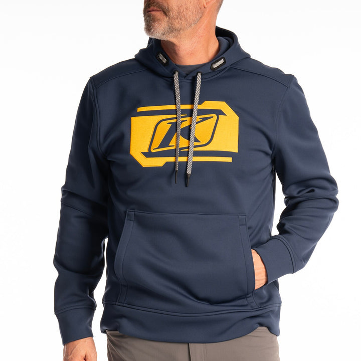 Klim Zone Pullover Hoodie - Dress Blues - Saffron