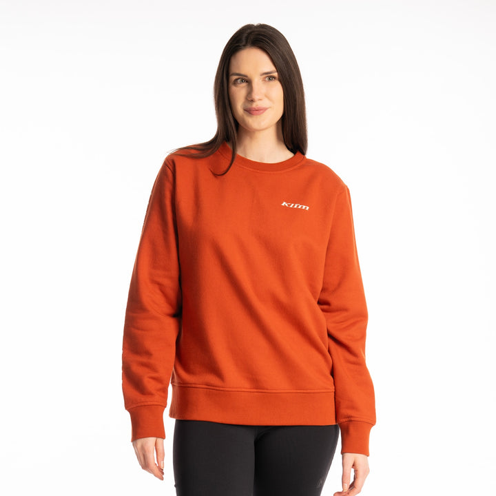 Klim Women's Morgan Ridge Crew - Picante - Papyrus