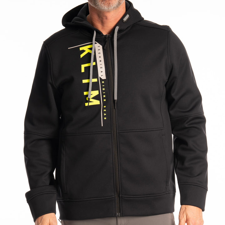 Klim Barracks Hoodie - Black - Hi-Vis