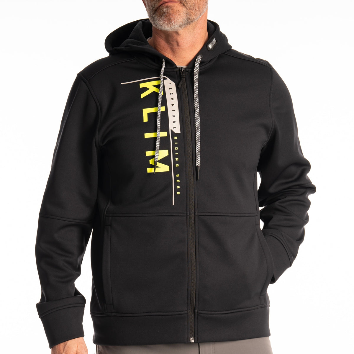 Klim Barracks Hoodie - Black - Hi-Vis