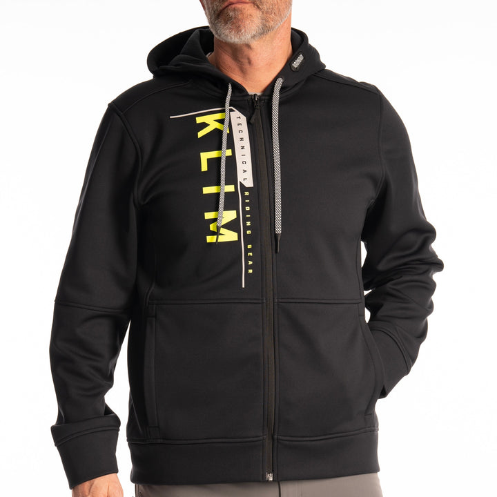 Klim Barracks Hoodie - Black - Hi-Vis