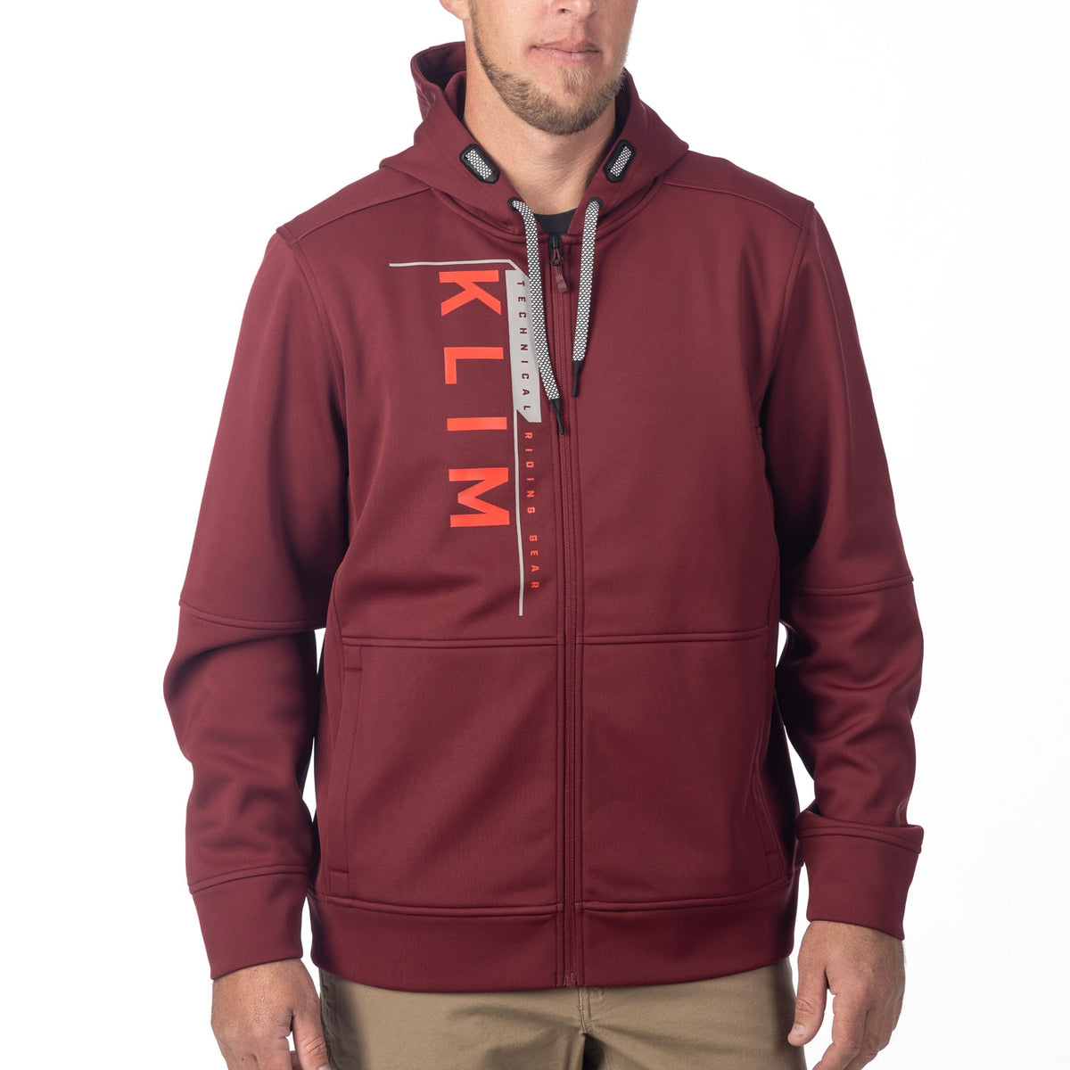 Klim Barracks Hoodie - Cabernet - Fiery Red