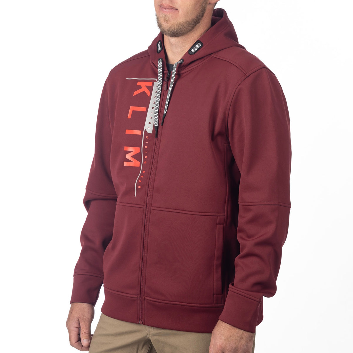 Klim Barracks Hoodie - Cabernet - Fiery Red
