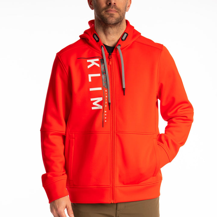 Klim Barracks Hoodie - Fiery Red - White