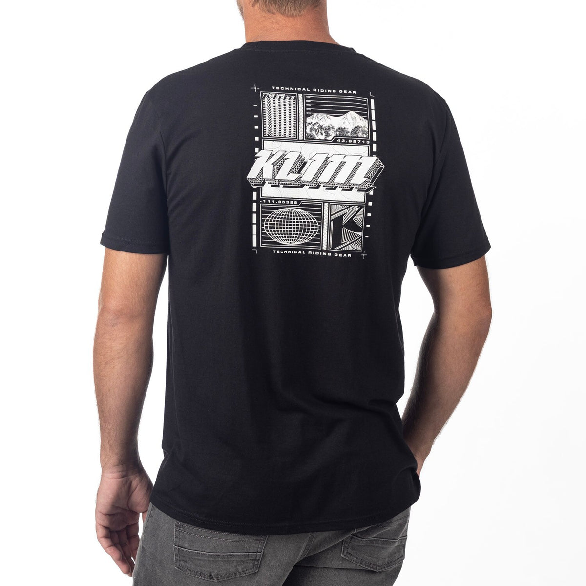 Klim Vision Tri-blend Tee - Black - White