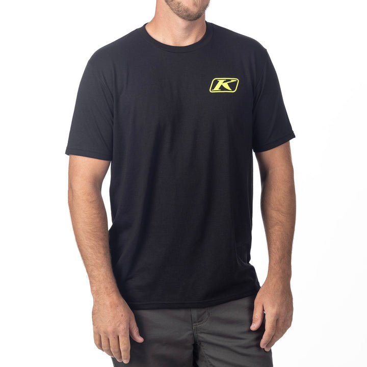 Klim Destination Tri-blend Tee - Black - Hi-Vis