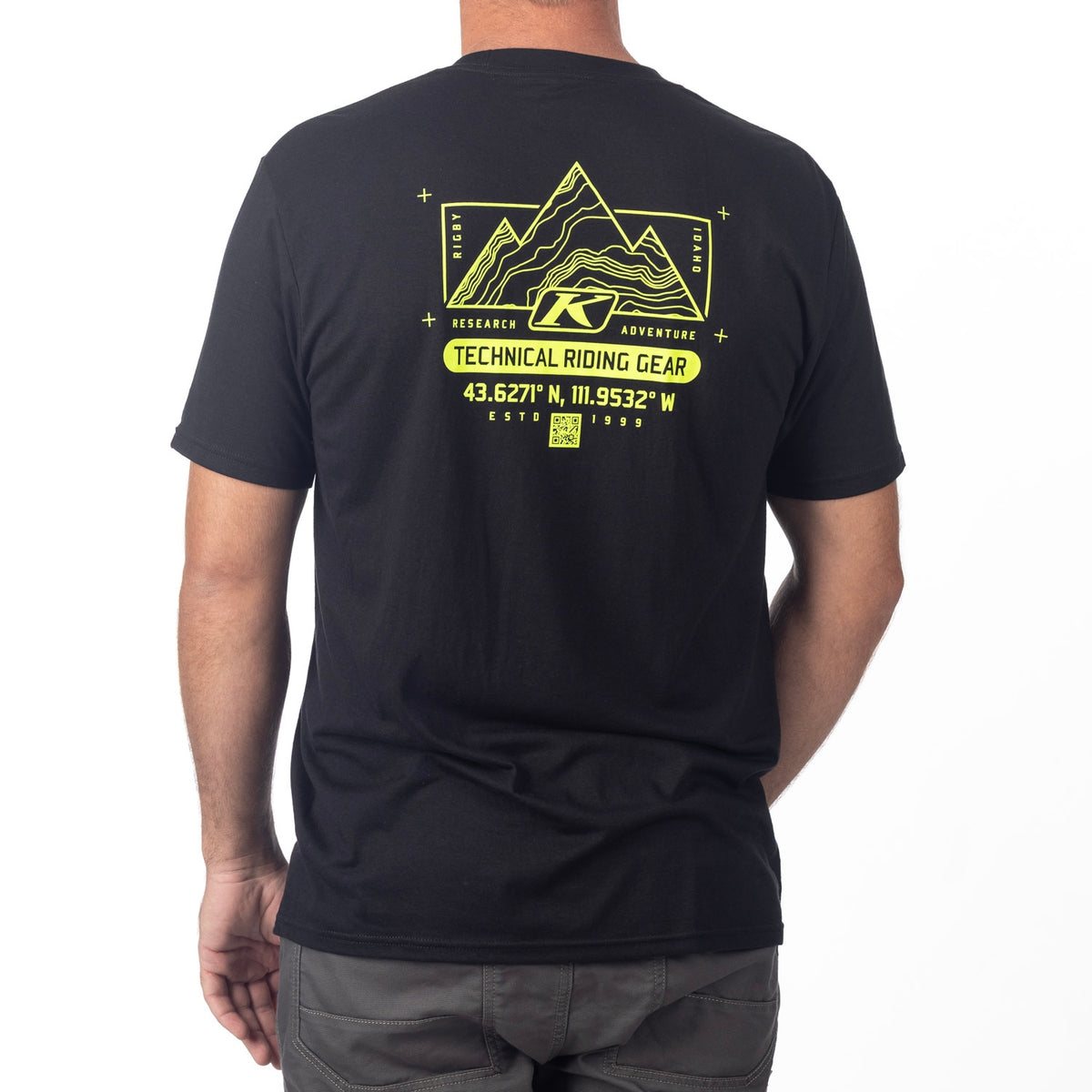 Klim Destination Tri-blend Tee - Black - Hi-Vis
