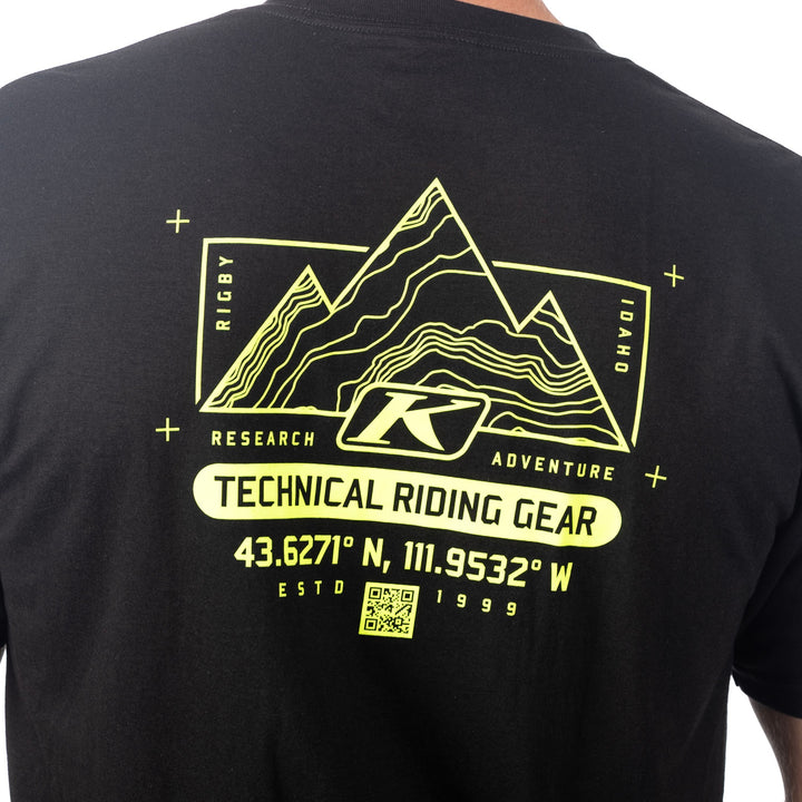 Klim Destination Tri-blend Tee - Black - Hi-Vis