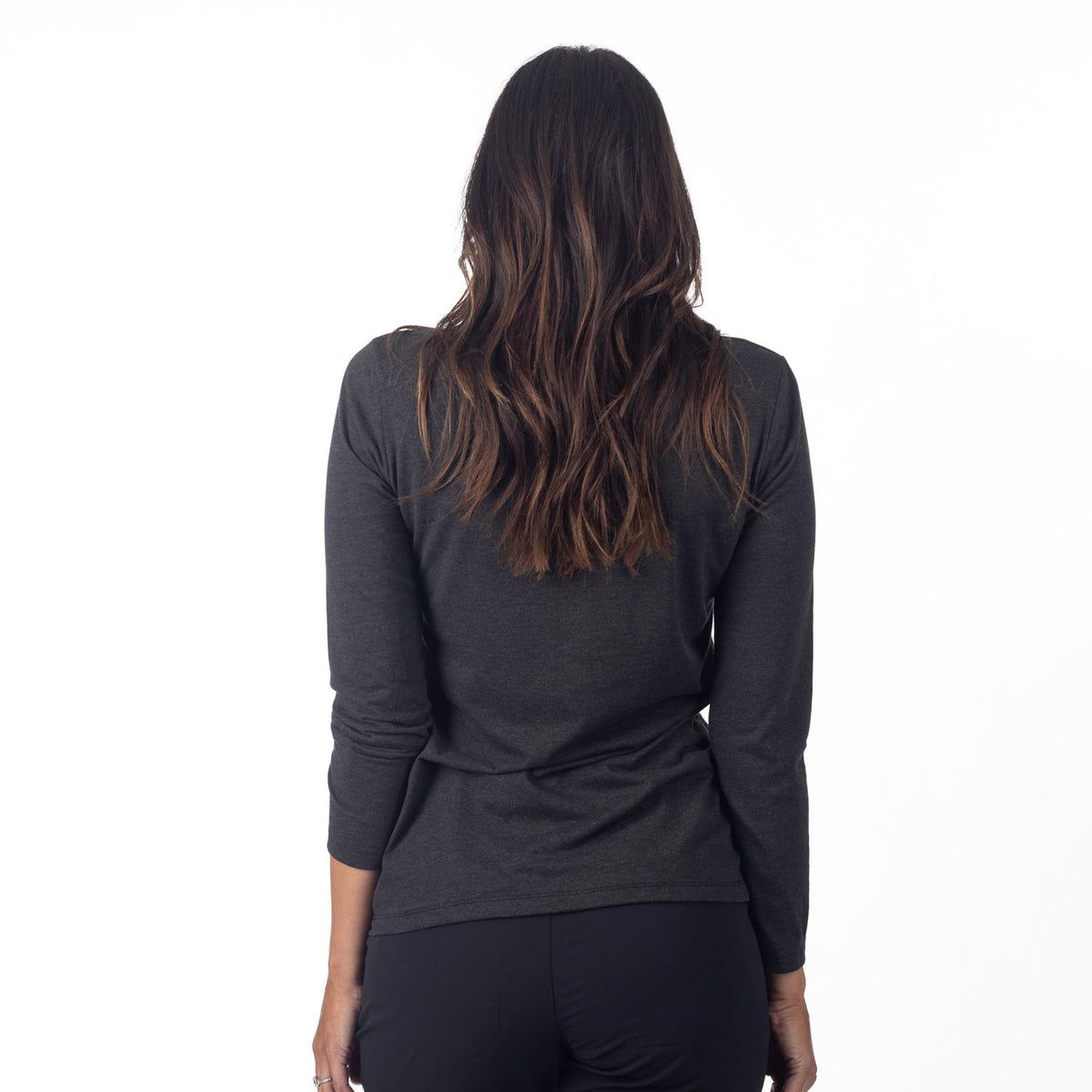 Klim Women's Haven Tri-blend LS Tee - Black - Twilight Mauve