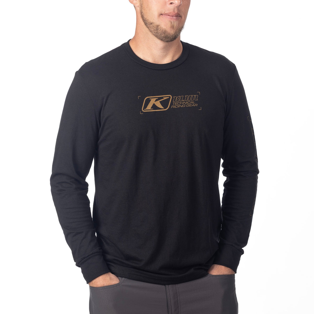 Klim Tri-Blend Long Sleeve Tee - Black - Breen