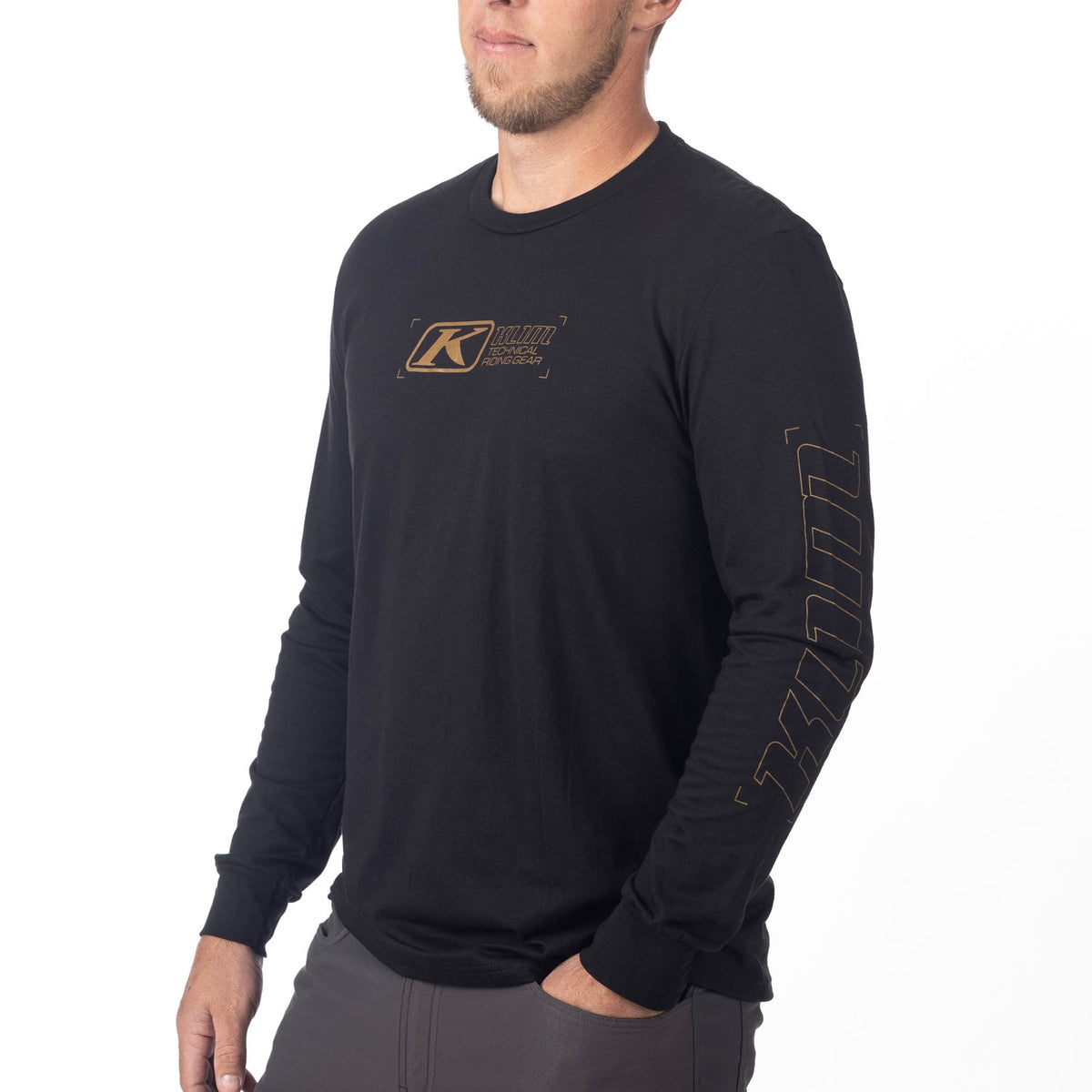 Klim Tri-Blend Long Sleeve Tee - Black - Breen
