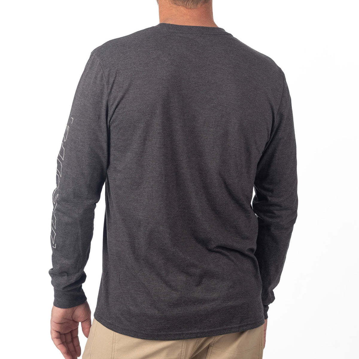 Klim Tri-Blend Long Sleeve Tee - Heathered Charcoal - Peyote