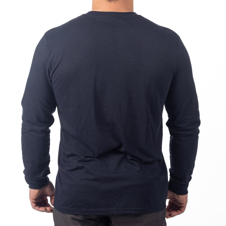 Klim Tri-Blend Long Sleeve Tee - Navy - Vintage Indigo
