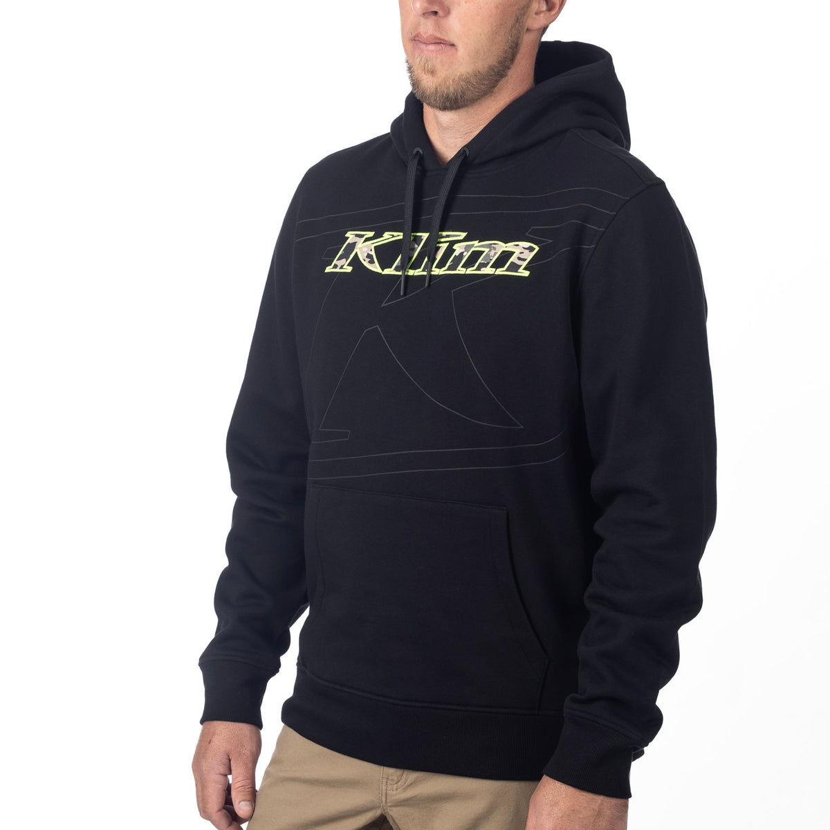Klim Glens Peak Pullover Hoodie - Black - Montana Tan Camo