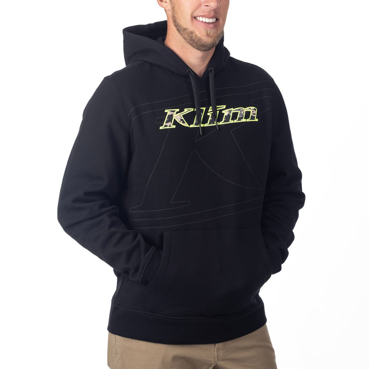 Klim Glens Peak Pullover Hoodie - Black - Montana Tan Camo