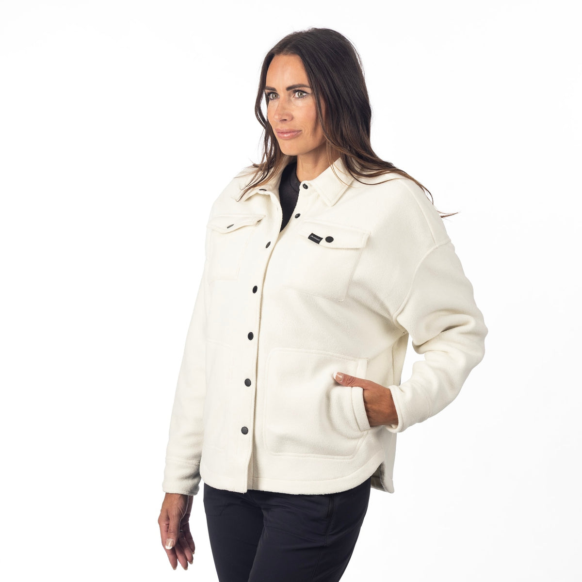 Klim Women's Darby Canyon Fleece Shirt Jacket - Papyrus
