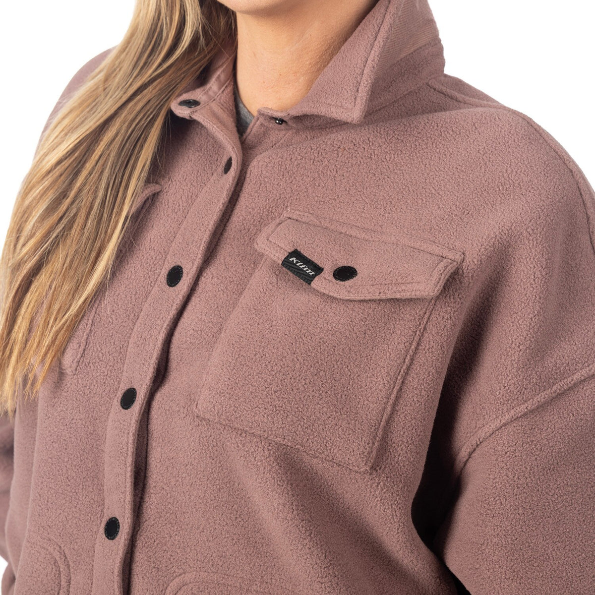 Klim Women's Darby Canyon Fleece Shirt Jacket - Twilight Mauve