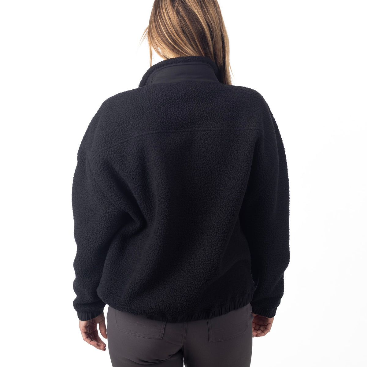 Sira High Pile Fleece Jacket - Black