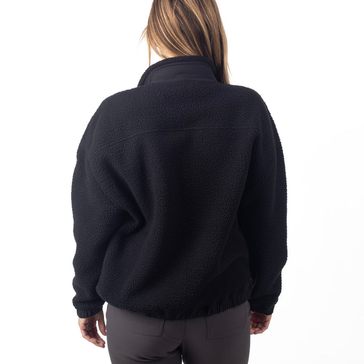 Sira High Pile Fleece Jacket - Black