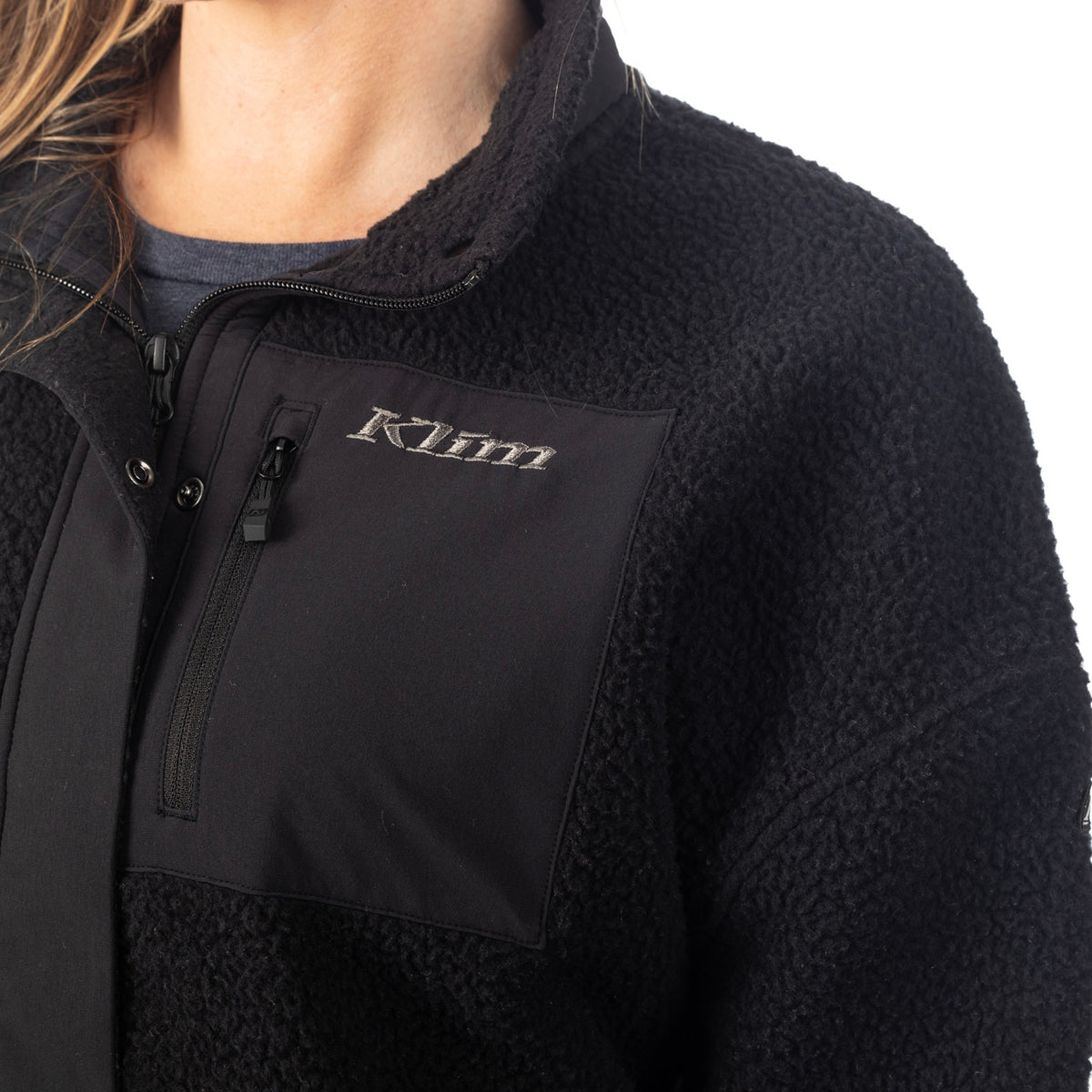 Sira High Pile Fleece Jacket - Black