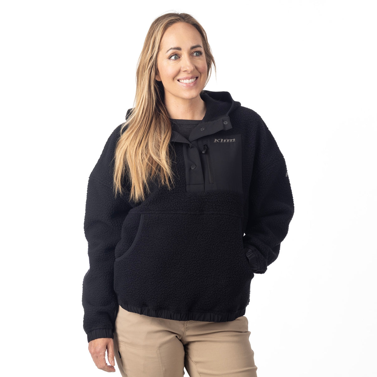 Klim Women's Sira High Pile Fleece Hoodie - Black