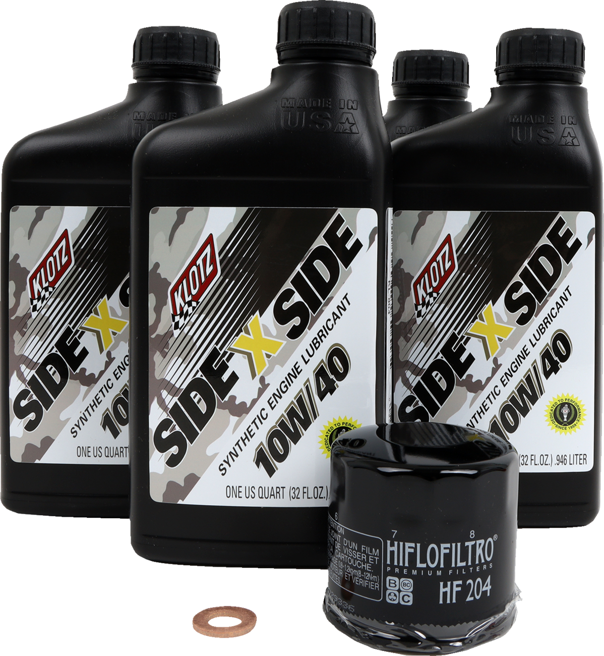 Klotz Side-by-Side Oil Change Kit - Kawasaki - 10W-40