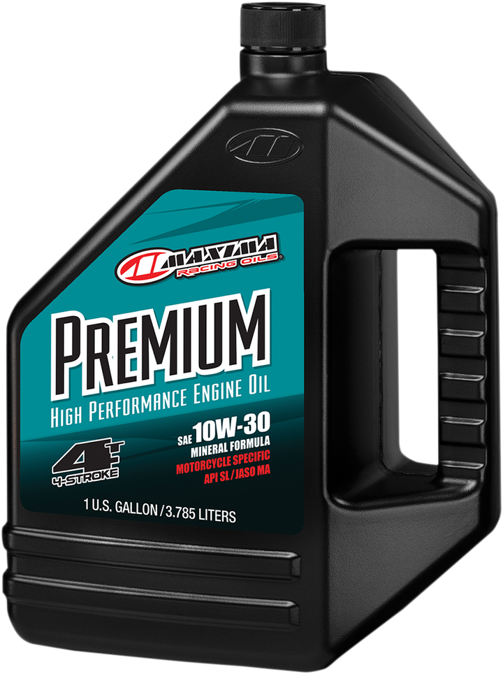 Maxima Premium High Performance Mineral 4T Engine Oil - 10W-30 - 1 US gallon
