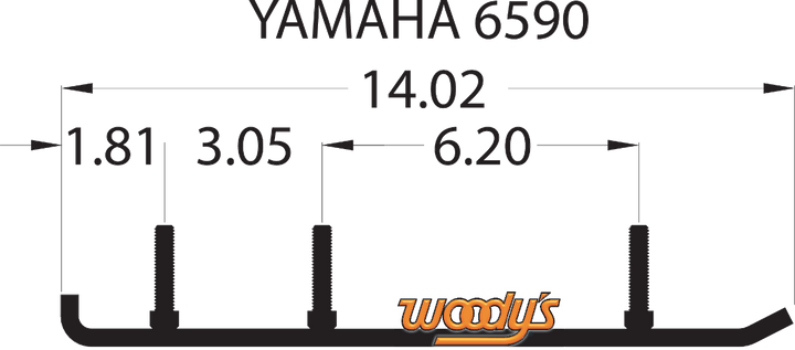 WOODY'S Extender Trail III™ Flat-Top® Runner - Yamaha EYV3-6590
